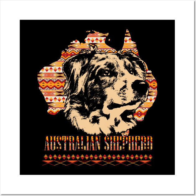 Australian Shepherd  - Aussie Wall Art by Nartissima